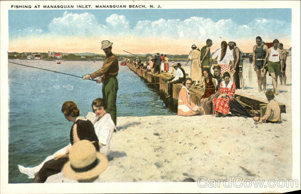 Fishing at Manasquan Inlet New Jersey