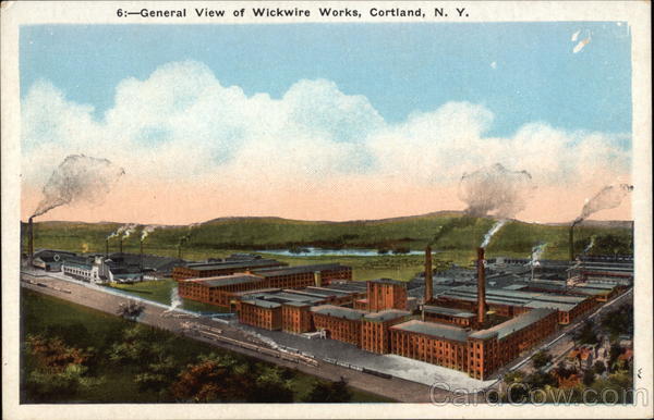 General View of Wickwire Works Cortland New York