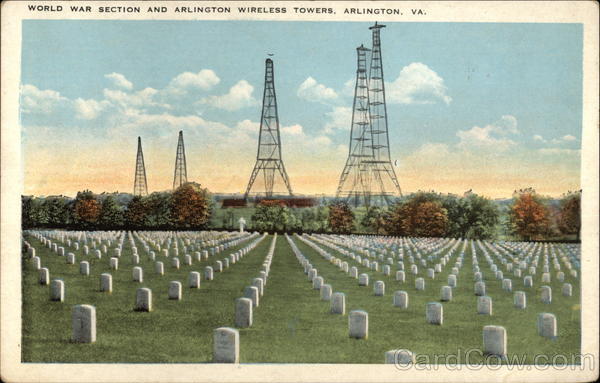 World War Section and Arlington Wireless Towers Virginia