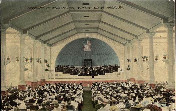 Interior of Auditorium Willow Grove Pennsylvania