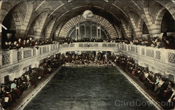 Interior of Pittsburg Natatorium, Manufacturers' Building Pittsburgh Pennsylvania