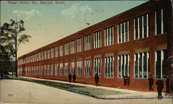 Regal Motor Company Detroit Michigan