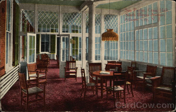 Sun Parlor, Craig Hall, South Illinois Avenue Atlantic City New Jersey