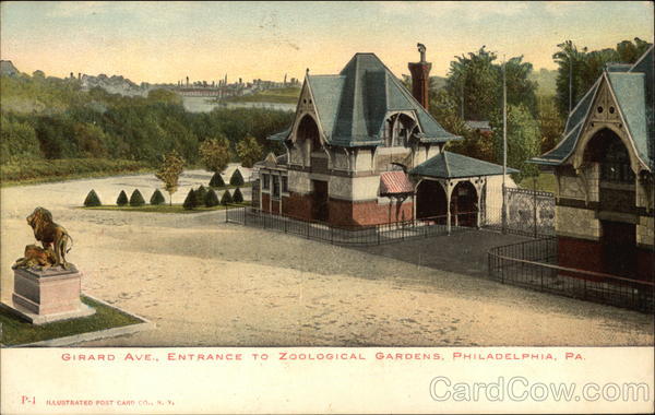 Girard Avenue Entrance to Zoological Gardens Philadelphia Pennsylvania
