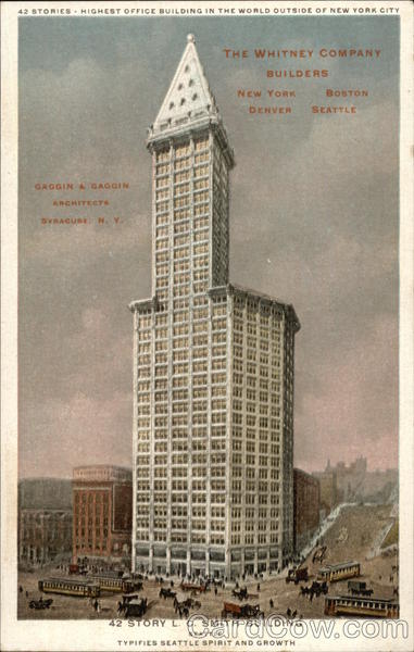 Highest Office Building in the World Outside of New York City Seattle Washington