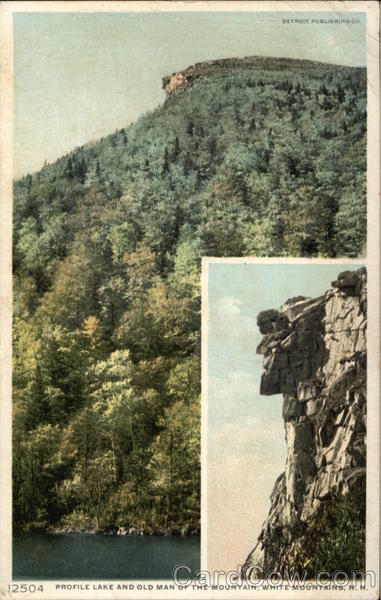 Profile Lake and Old Man of the Mountain White Mountains New Hampshire