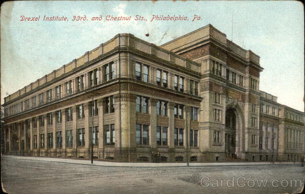 Drexel Institute, 33rd & Chestnut Streets Philadelphia Pennsylvania
