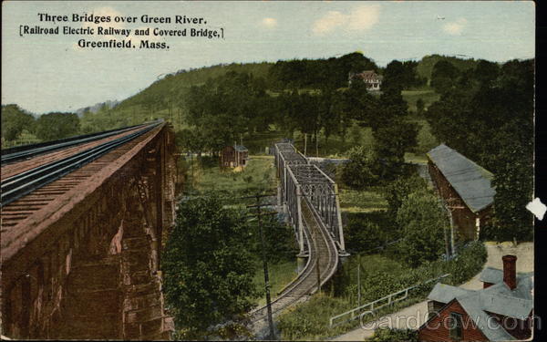 Three Bridges over Green River Greenfield Massachusetts