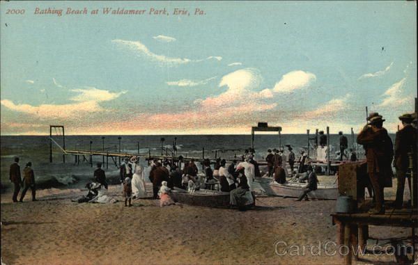 Bathing Beach at Waldameer Park Erie Pennsylvania