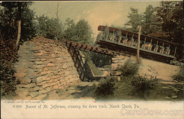 Ascent of Mt. Jefferson, Crossing the Down Track Jim Thorpe Pennsylvania