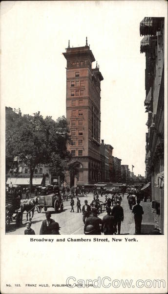 Broadway and Chambers Street New York
