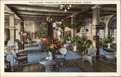 Miramar Inn - Main Lounge South Palm Beach, FL Postcard Postcard