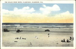 The Beach from Hotel Clarendon Postcard