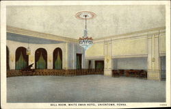 Ball Room, White Swan Hotel Uniontown, PA Postcard Postcard