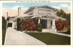 Home of Tom Mix Postcard