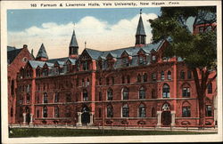 Yale University - Farnum and Lawrence Halls Postcard