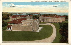 Men's Dormitories, U os W Madison, WI Postcard Postcard
