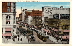 View of North Pearl Street Albany, NY Postcard Postcard