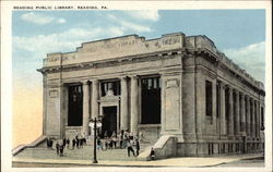 Reading Public Library Pennsylvania Postcard Postcard