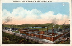 General View of Wickwire Works Postcard