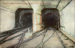 Hudson River Tunnel Postcard