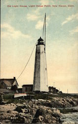 Old Light House, Light House Point Postcard