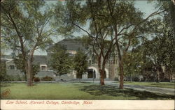 Law School, Harvard College Postcard