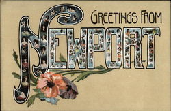 Greetings from Newport Postcard