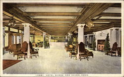 Lobby of the Hotel Garde Postcard