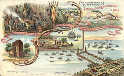 Historical Views of Jamestown, 1907 Postcard