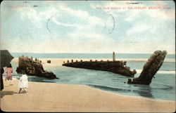 The Old Wreck Salisbury Beach, MA Postcard Postcard