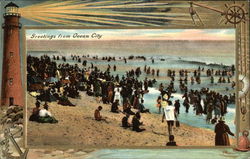 View of Beach and Bathers View of Beach and Bathers