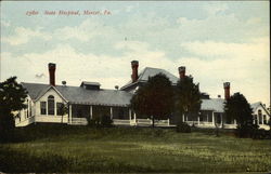 State Hospital Mercer, PA Postcard 