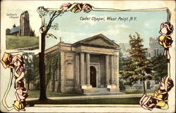 Cadet Chapel, Catholic Chapel West Point, NY Postcard Postcard