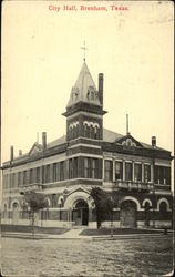 City Hall Brenham, TX Postcard Postcard