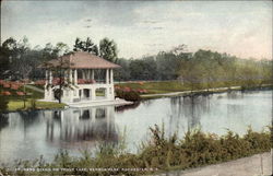 Band Stand on Trout Lake, Seneca Park Postcard