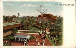 View From Music Pavilion, Willow Grove Park Postcard