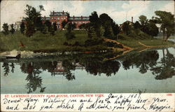 St. Lawrence County Alms House Canton, NY Postcard Postcard