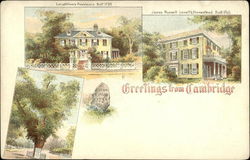 Greetings from Cambridge Massachusetts Postcard Postcard