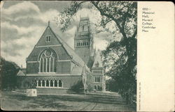 Harvard College - Memorial Hall Postcard