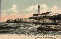 View of Lighthouse, Looking West Postcard
