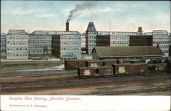 Douglas Shoe Factory, Montello Brockton, MA Postcard Postcard