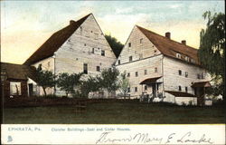 Cloister Buildings - Saal and Sister Houses Ephrata, PA Postcard Postcard