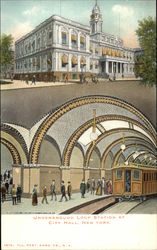 Underground Loop Station at City Hall Postcard