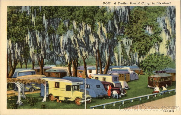 A Trailer Tourist Camp in Dixieland Camping