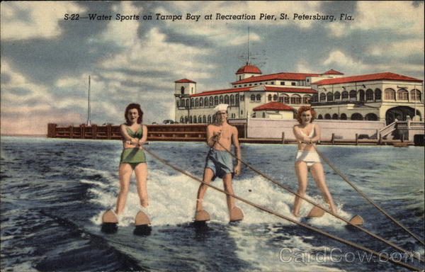 Water Sports on Tampa Bay at Recreation Pier St. Petersburg Florida