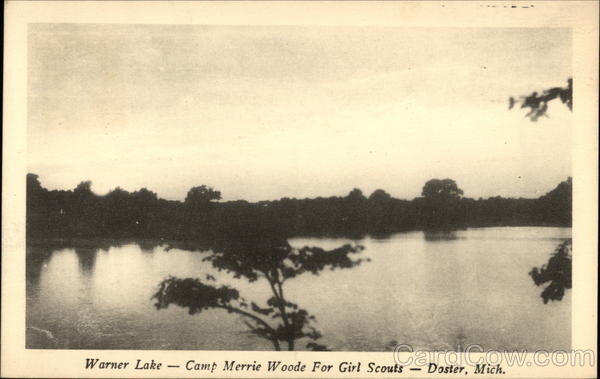 Warner Lake, Camp Merrie Woode for Girl Scouts Doster Michigan