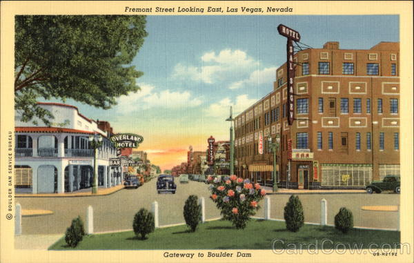 Fremont Street Looking East Las Vegas Nevada