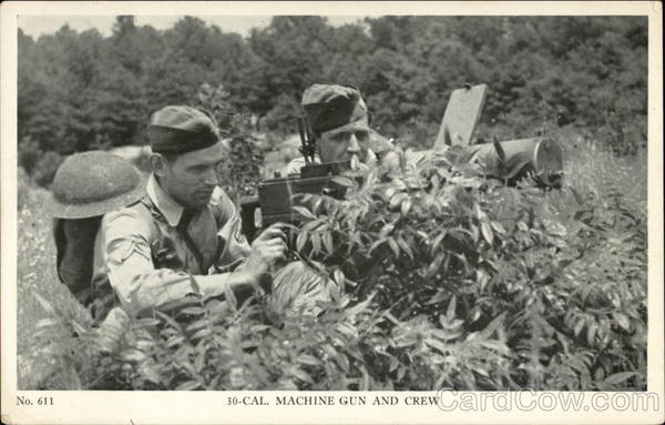 Cal. Machine Gun and Crew World War II