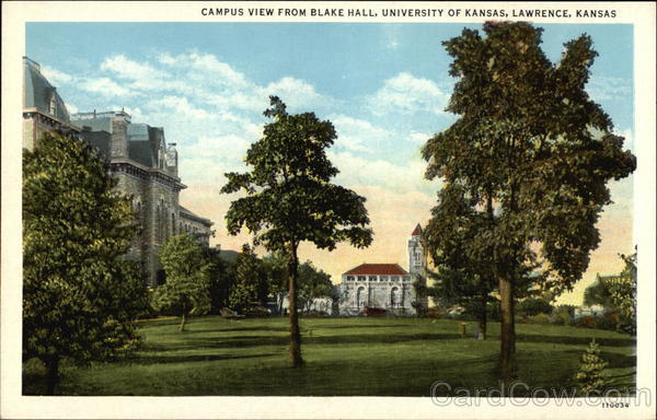 Campus View from Blake Hall, University of Kansas Lawrence